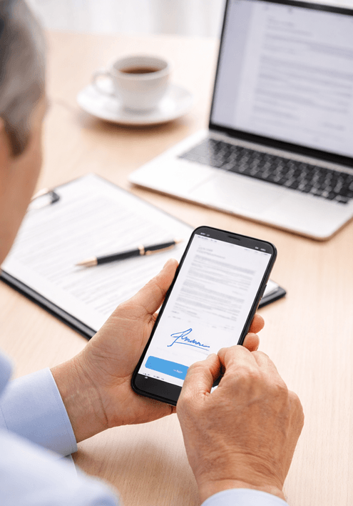 依頼者はログイン不要でそのまま契約できる