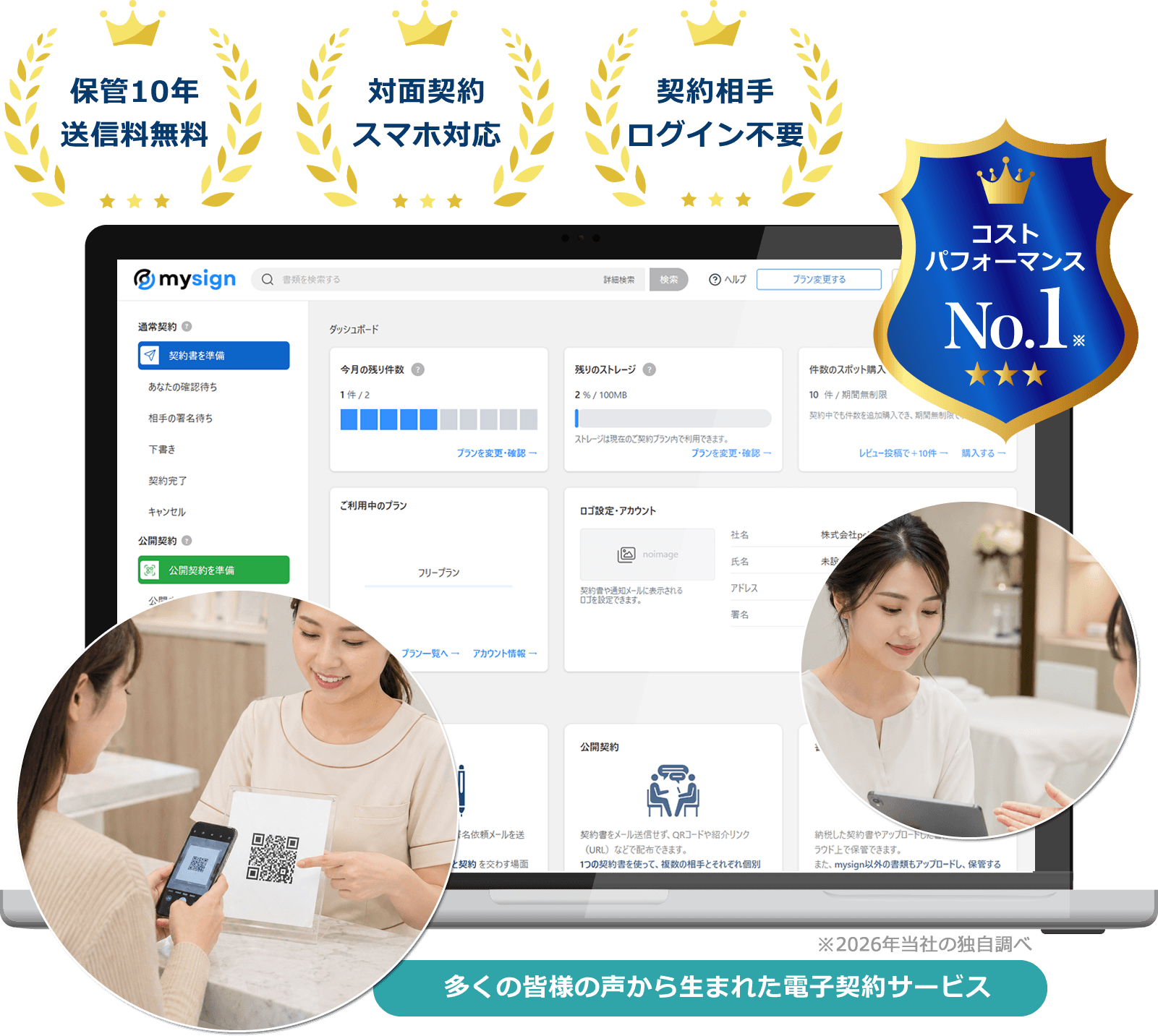 美容クリニック（美容皮膚科・美容外科）向け電子契約サービス