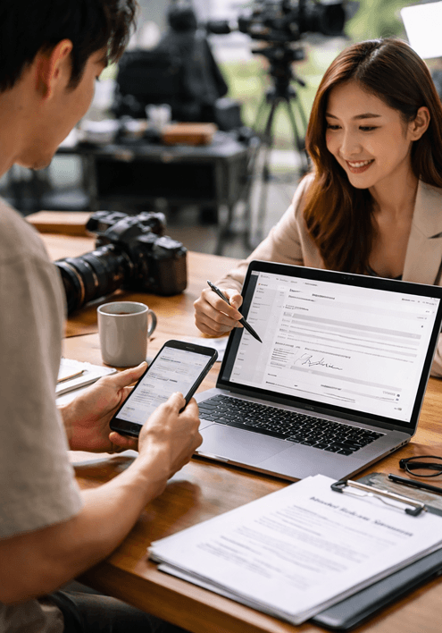 クライアントとの契約をスムーズに締結できる