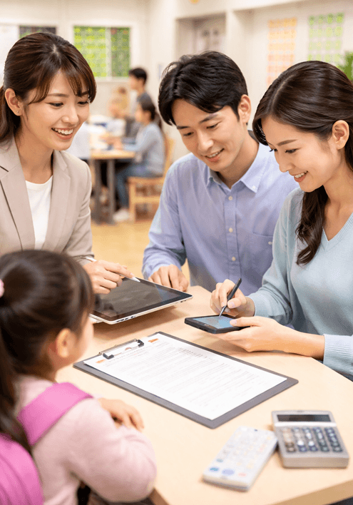 入塾契約・保護者同意をその場で完結できる