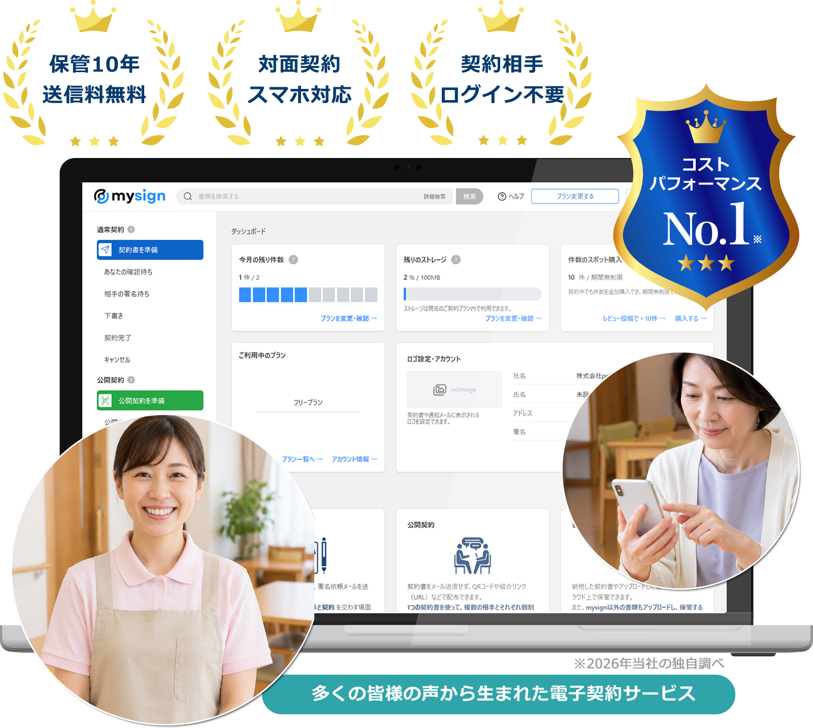 グループホーム（高齢者・障がい者）向け電子契約サービス