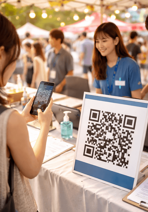 イベント当日に参加者の同意取得をスムーズに進められる