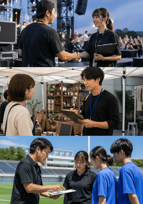 大会運営での契約締結をスムーズに行える