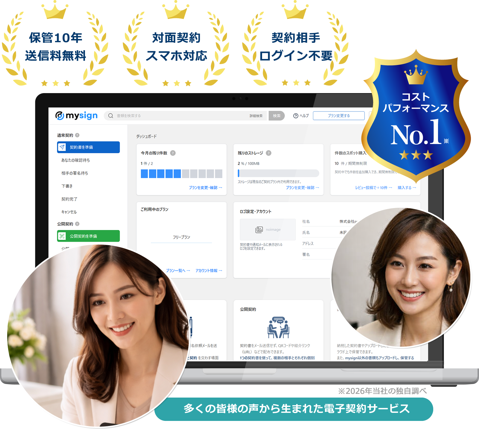 イメージコンサル（イメコン）向け電子契約サービス