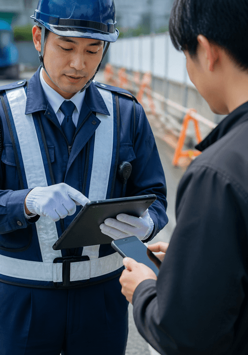 警備現場で契約・同意をその場で完結