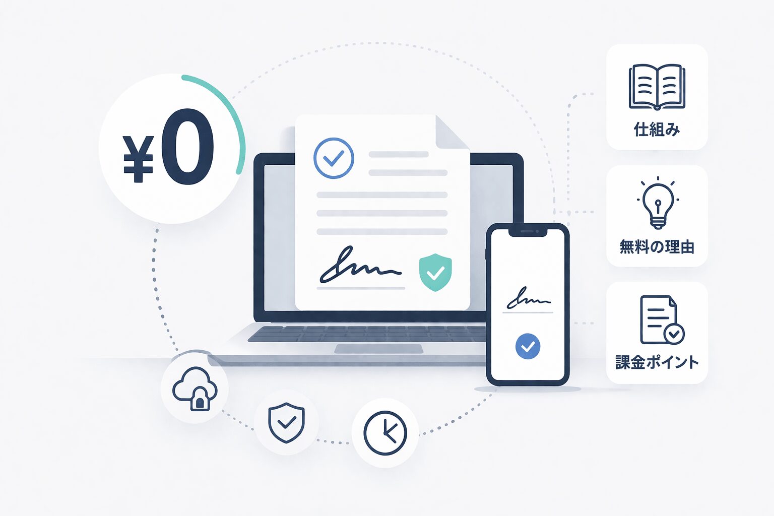 電子契約は無料で使える？完全無料の仕組みと注意点を解説