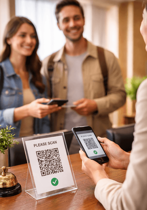 QRコードで現地でも同意取得できる