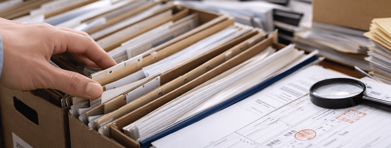 保管場所と検索の手間