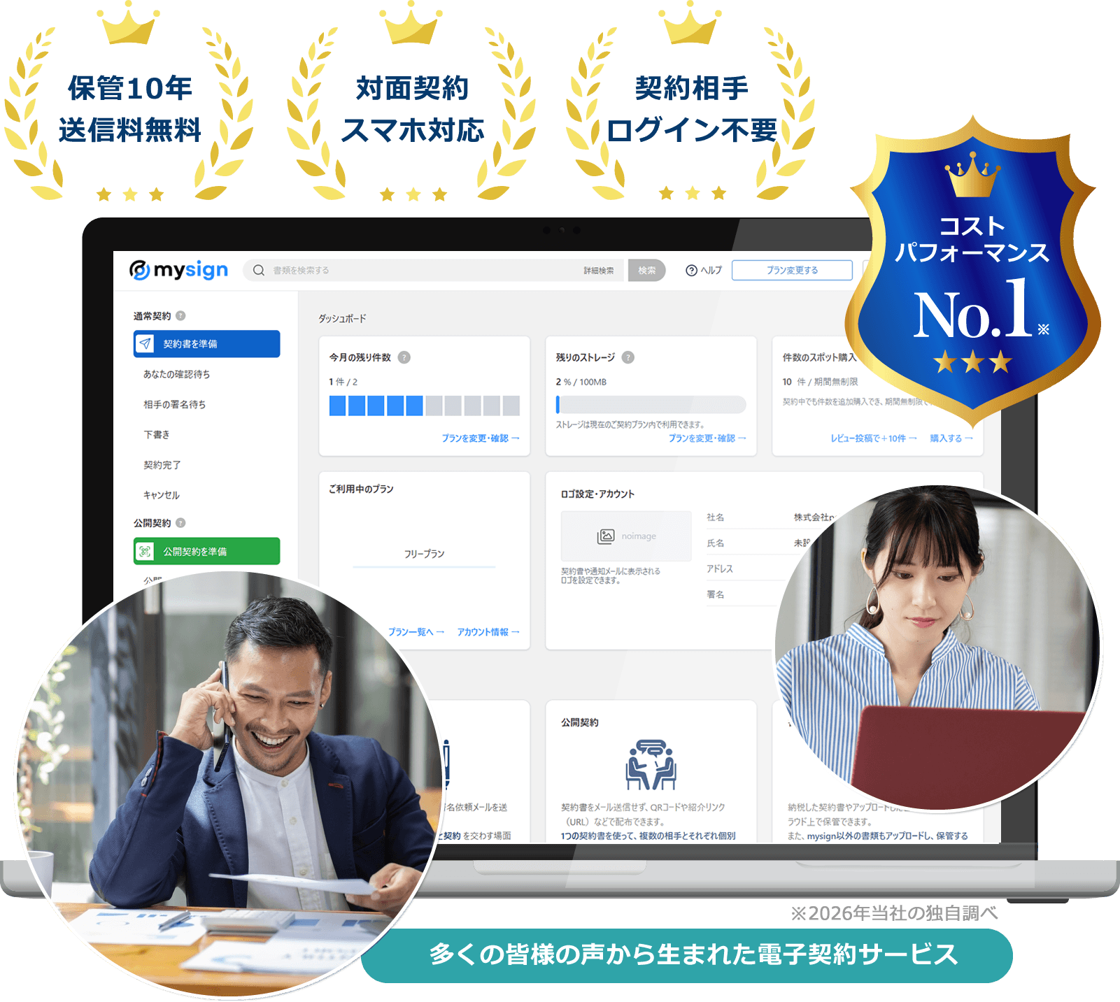 小規模法人・マイクロ法人向け電子契約サービス