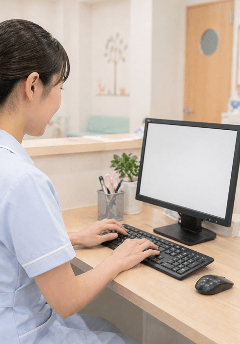 予防接種や同意書を事前に案内できる