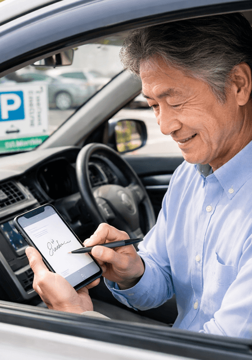 ログイン不要で契約できる