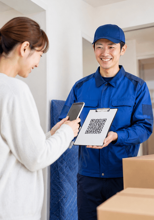 訪問見積後にそのまま契約・申込まで完結できる