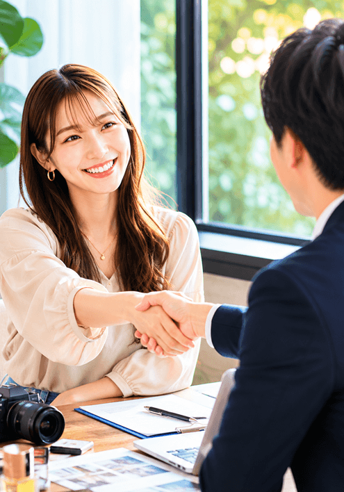 企業・代理店はログイン不要でそのまま契約できる