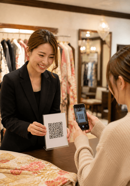 来店時に契約・同意をその場で完結できる