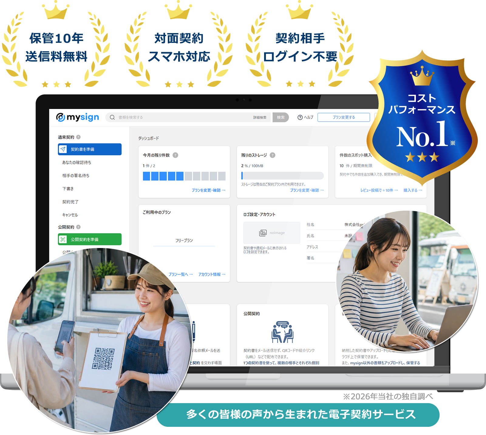 キッチンカー運営・管理向け電子契約サービス