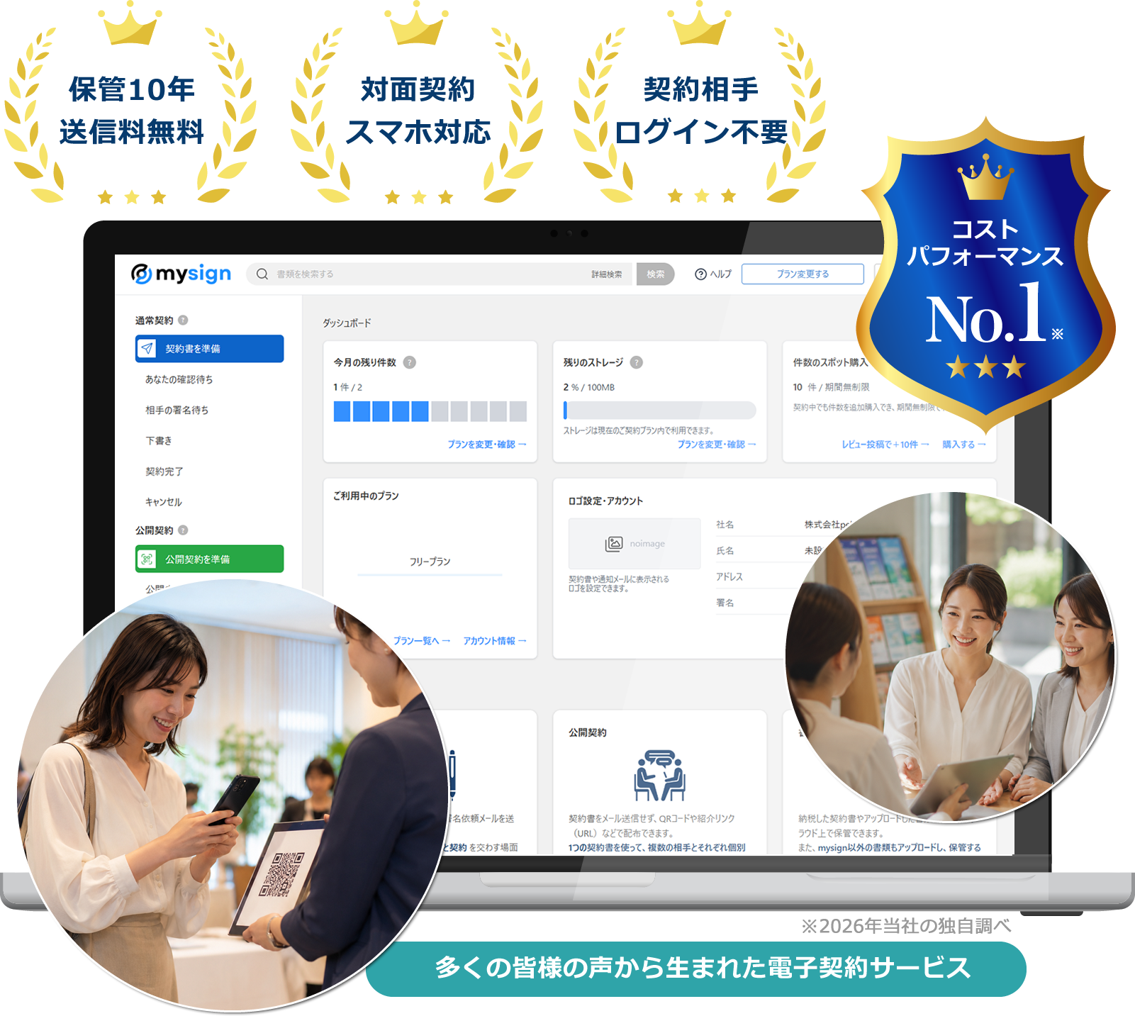 協会・一般社団法人・会員制団体向け電子契約サービス