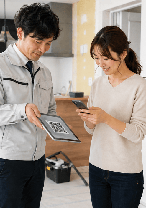 現地で契約・合意ができる内装工事の電子契約