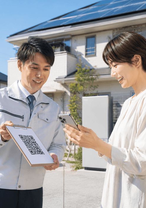 QRコード契約で訪問販売にも対応しやすい