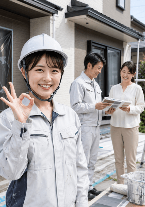 追加工事・仕様変更の合意もスムーズに対応できる