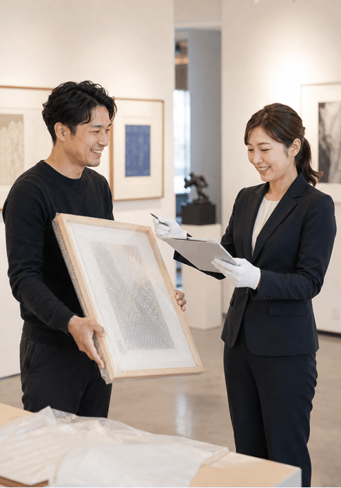 作品預かり証・搬入搬出確認書を展示ごとに取得しやすい