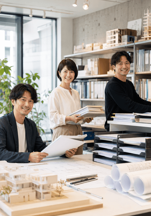 設計・監理の契約を案件単位で整理できる
