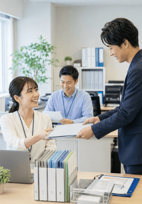 契約更新・労務書類の回収を低コストで続けやすい