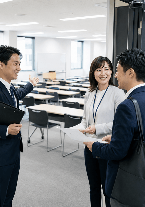 団体受験や会場利用の確認を進めやすい