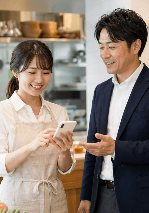 飲食店・施設側はログイン不要でそのまま契約できる