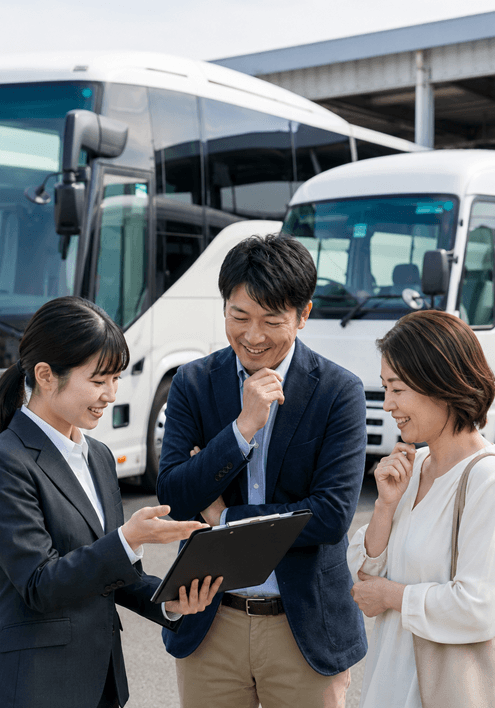 行程や車種、台数の変更を書面として残せる
