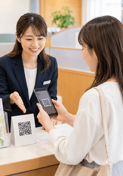 相談申込書・同意書をQRコードで案内しやすい