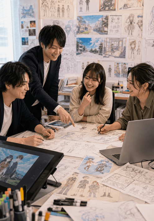 クリエイターごとの業務範囲を制作前に明確化できる