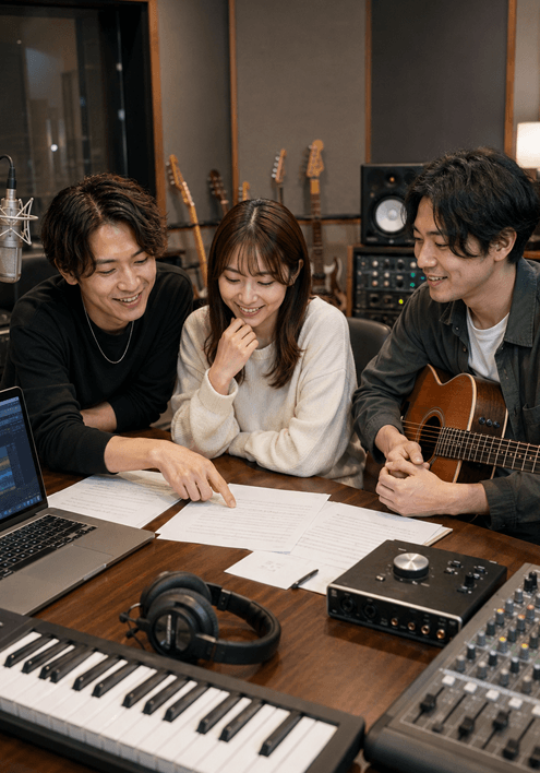 楽曲の権利帰属や利用範囲を制作前に明確化できる