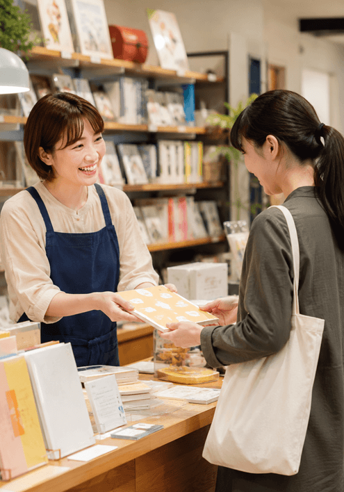 書店・文房具店が作家やクリエイターとの委託販売条件を確認できる