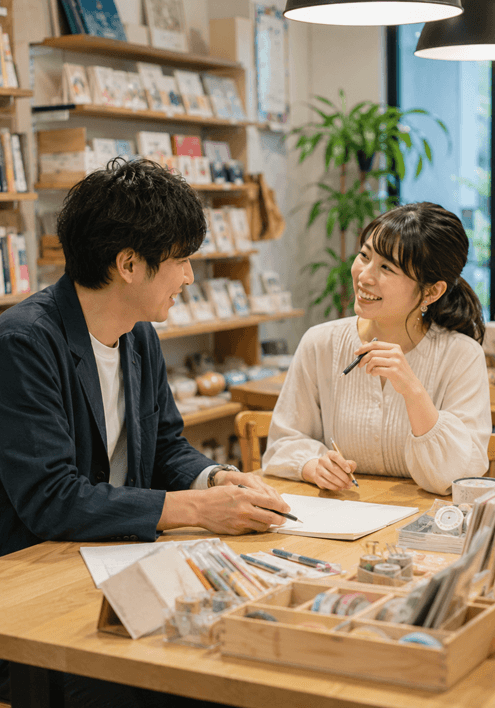 書店・文房具店がサイン会やワークショップの依頼内容を事前に合意できる