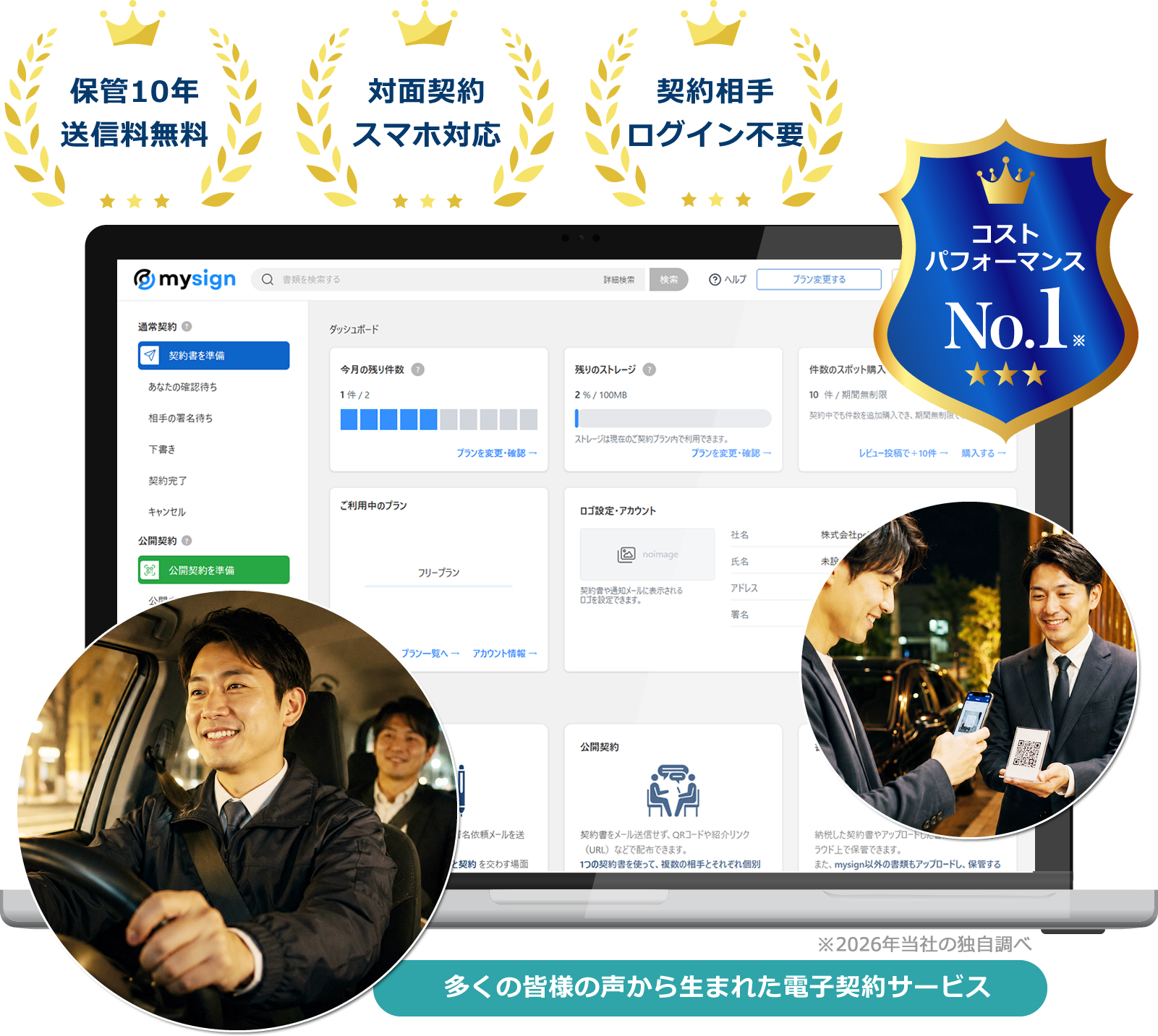 運転代行業向け電子契約サービス