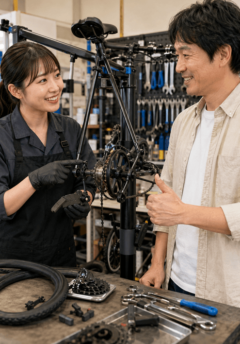 修理・整備後に判明した追加作業も確認を取れる