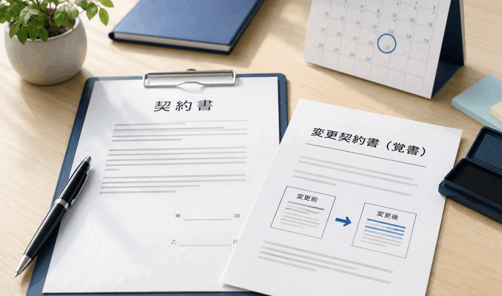契約内容を変更する方法｜締結済みの契約を変更するときの手続き