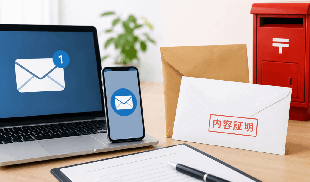 契約に関する通知はメールでもいい？郵送・書面との使い分け