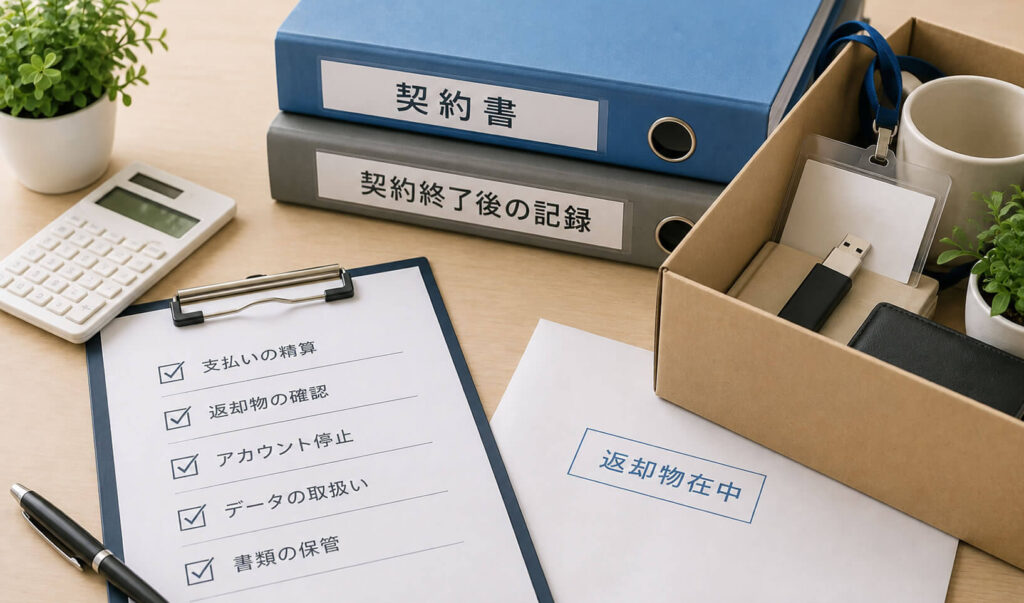 契約終了後にすること｜書類・支払い・返却物などの確認事項