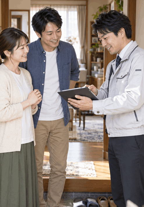 居住中の中古住宅で立入承諾を現地で確認できる